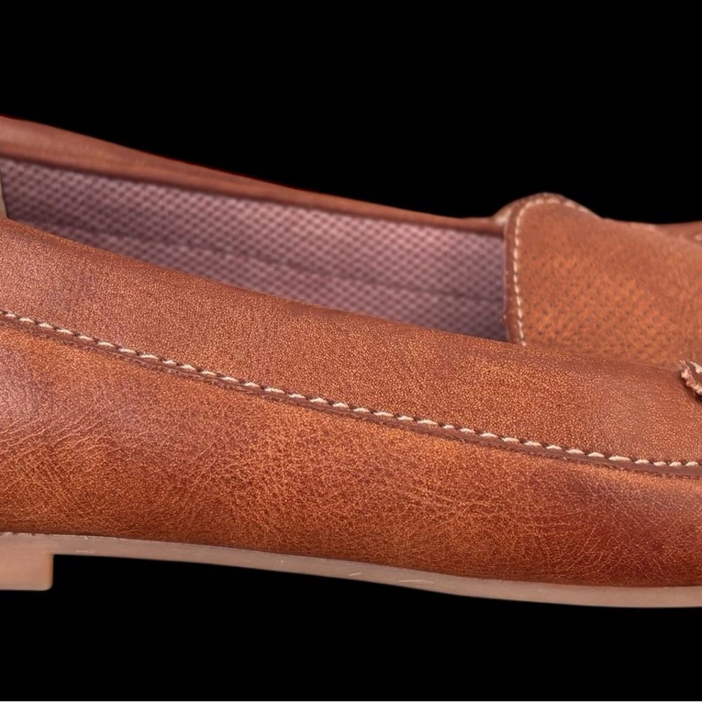 boc Tan Leather Loafers for Women